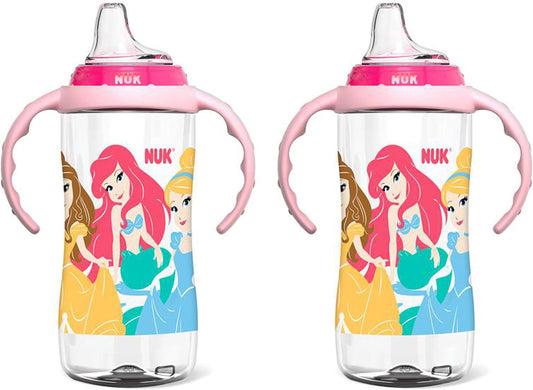 NUK Mickey Mouse Large Learner Cup 10oz 2pk – BPA Free, Spill Proof Sippy Cup