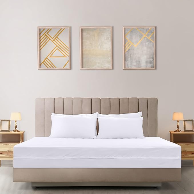 Utopia Bedding Mattress Protector Zippered Twin XL Size, 100% Waterproof Bed Bug and Dust Mite Proof Mattress Encasement, Absorbent 6 Sided Mattress Cover