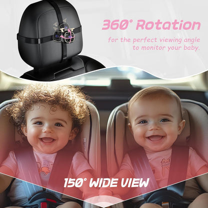 B1 Baby Car Camera with 4.3'' Monitor, USB Powered Rear Facing Seat Camera, HD 1080P Night Vision, 150° Wide Angle, Easy Installation, Safe & Portable Baby Monitor