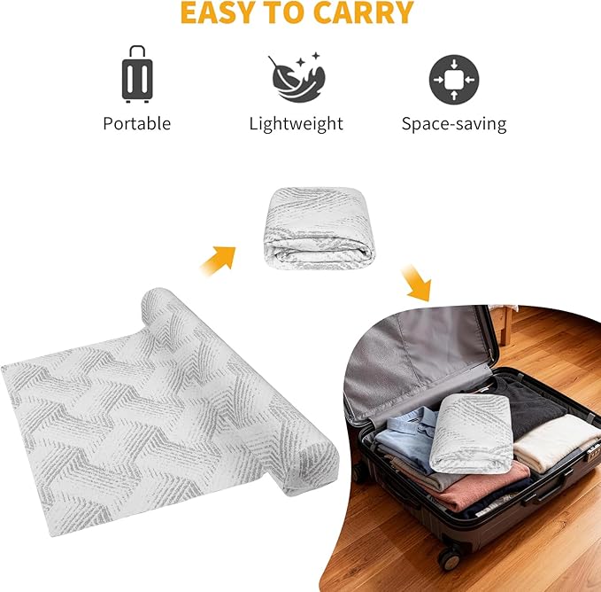 USHMA Travel Bed Rails for Toddlers | Inflatable Bed Rails with Safety Flaps | Portable Blow Up Bed Rail for Full, Queen, King Size Beds, Lightweight & Washable Cover, [2-Pack]