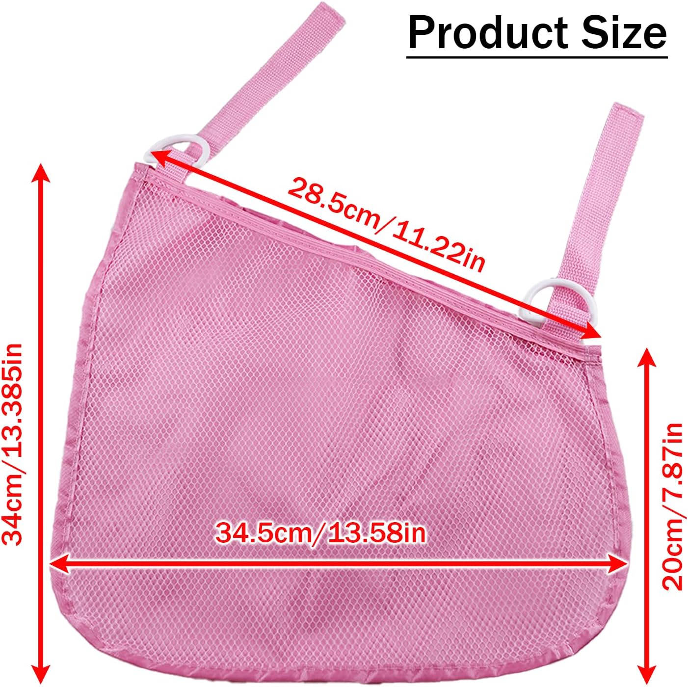 2PCS Universal Side Sling Stroller Cargo Net,Portable Storage Mesh Bag,Stroller Storage Organizer Bag,Non-Slip and Adjustable Straps Side Sling Mesh Organizer(Black)