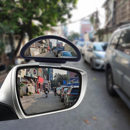 Blind Spot Mirror Adjustable 360 Degree Car Side Mirror, HD Glass Rear View Exterior Accessories Frame Thickness Less than 5MM for Car SUV (long-armed Right)