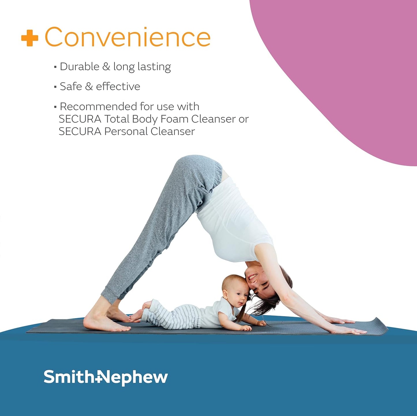 Smith+Nephew SECURA Extra Protective Cream (EPC) Tube, Diaper Rash Cream for Adults, Incontinence Skin Protectant, 3.25 Ounces White