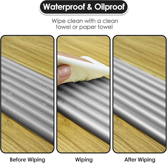 Edge Protector for Baby Proofing, Corner Protector Baby, Desk Edge Cushion, Extra-Wide Soft Foam Padding Self Adhesive Furniture Corner Guard Bumper for Table, Fireplace 16.4ft Grey
