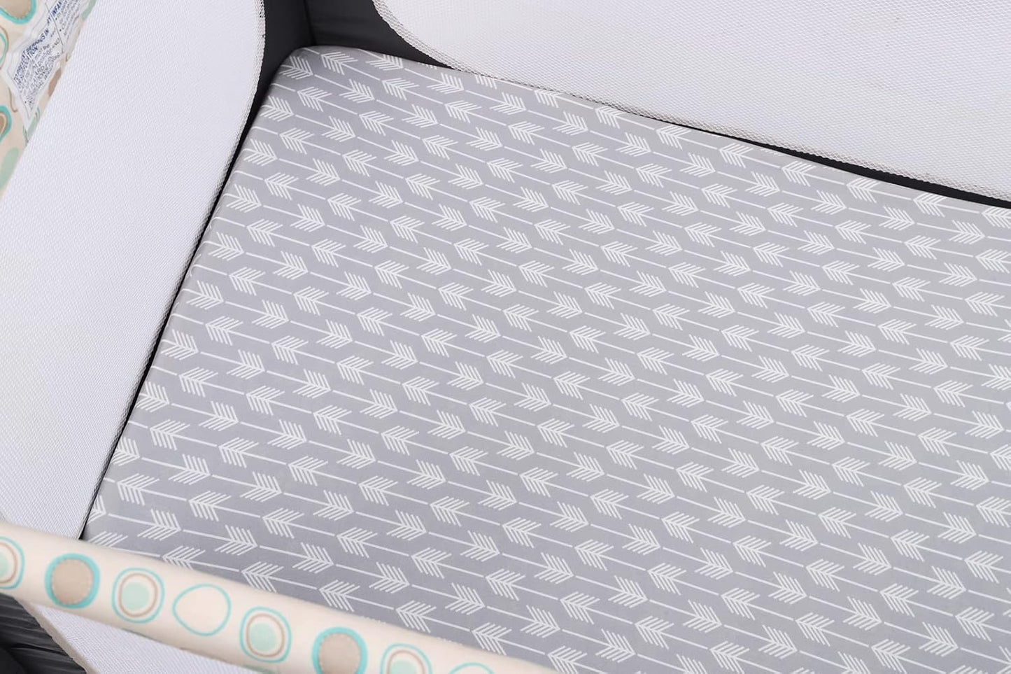 Onacosht Pack and Play Sheets 3 Pack for Baby Boy, Stretchy Jersey Knitted Portable Mini Crib Sheets Playard Mattress Cover, Woodland Animal Elephant Fox Lion Bear Giraffe Zebra Printing