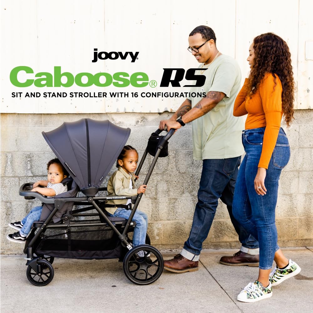 Joovy Caboose LX Tandem Stand-on Stroller, Black