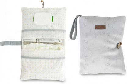 HAMUR Baby Diaper Bag Organizer – Travel-Friendly, Compact & Foldable | Stroller Pouch for Newborn Essentials – Must-Have for Boys & Girls (Leaves)