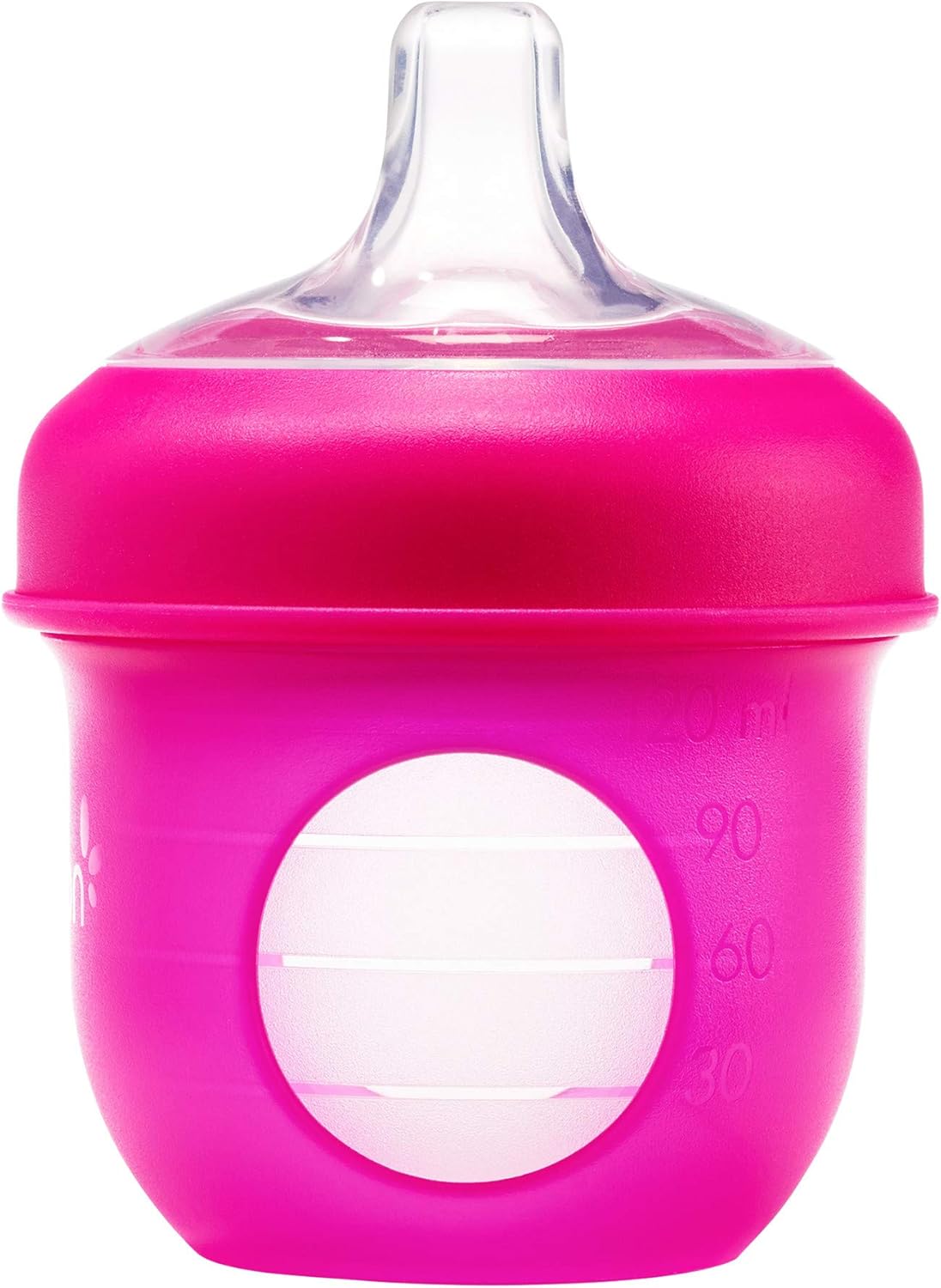 Boon Nursh Silicone Sippy Cup Lid - Convertible Transitional Sippy Spouts for Nursh Baby Bottles - Sippy Cup Lids for Babies - Baby Feeding Supplies - Ages 6 Months and Up - 3 Count