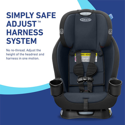 Graco® TriRide 3-in-1 Reclining Car Seat, Clybourne - Rear & Forward Facing Car Seat, Highback Booster, Adjustable Headrest