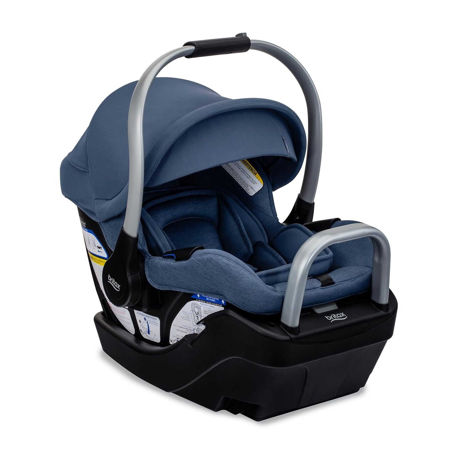 Britax Willow SC Infant Car Seat, Rear Facing Car Seat with Alpine Base, ClickTight Technology, RightSize System, Pindot Stone