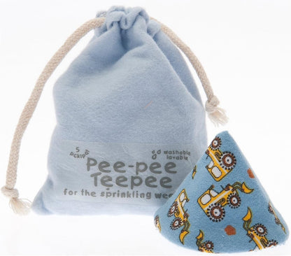 Beba Bean - Pee Pee Teepee for Baby Boy - Reusable & Washable Pee Shield for Diaper Changing - Baby Shower Gifts for Boys - Li’l Monkey Cotton Cloth - Laundry Bag - Set of 5 Covers
