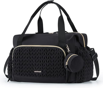 mommore Diaper Bag Tote, Large Capacity Travel Diaper bags, Hospital Bag for Labor Delivery, Baby Bag with Pacifier Case | Hospital Bag, for Labor Delivery, Baby Bag, with Pacifier Case