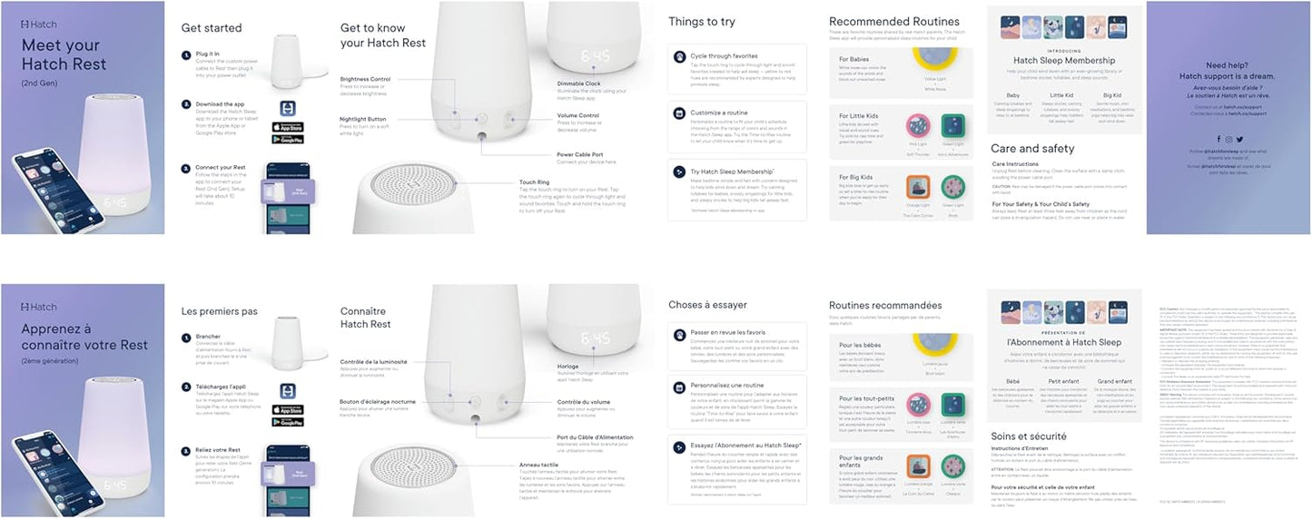 Hatch Baby Sound Machine, Night Light (Putty) | Sleep Support | Registry Essential, Routine Builder, Time-to-Rise Alarm Clock, White Noise, Nursery Stories, Toddler Kids (Wi-Fi)