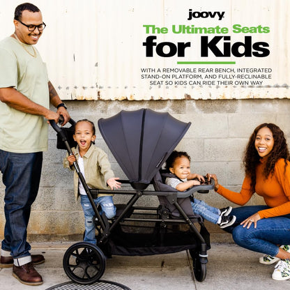 Joovy Caboose LX Tandem Stand-on Stroller, Black