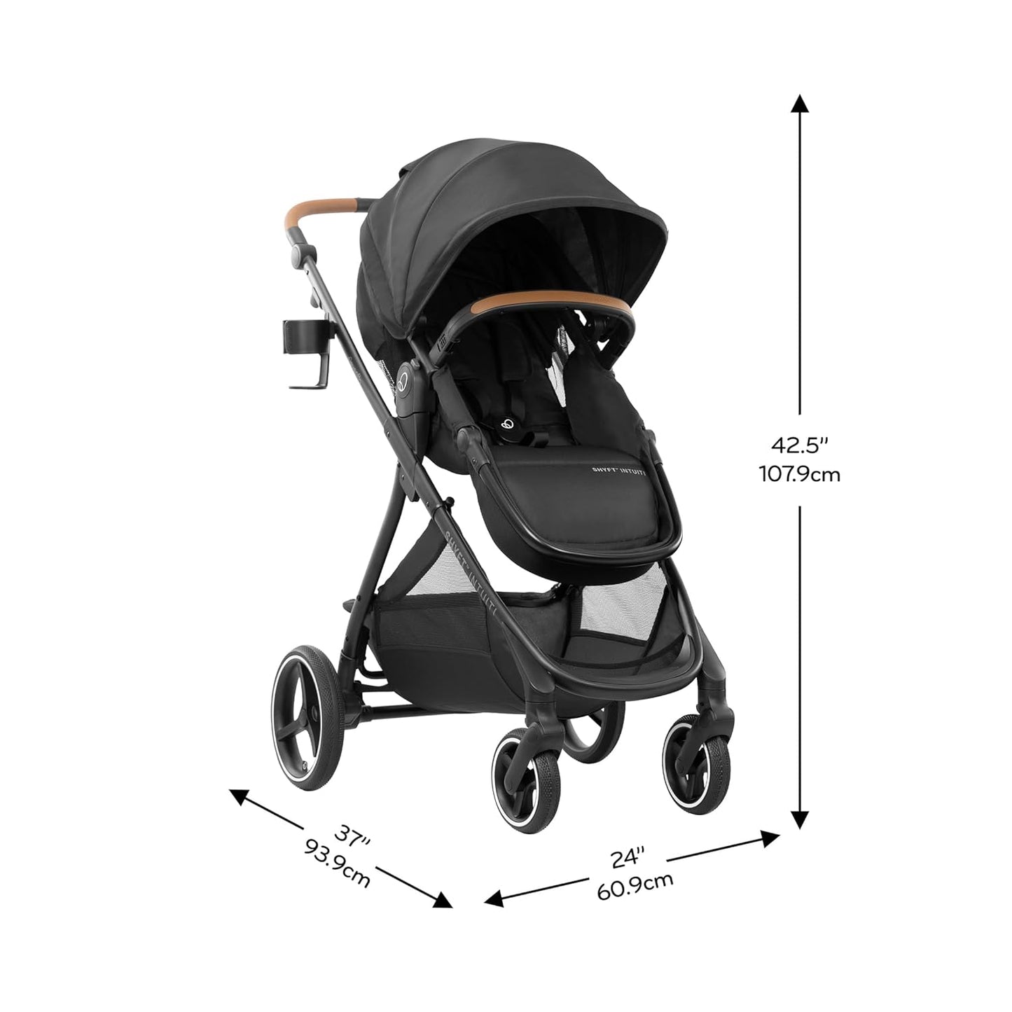 Evenflo Shyft Intuiti Travel System with Revolve180 LiteMax™ NXT Rotating Rear-Facing Lightweight Preemie and Infant Car Seat 3-30 lbs. (Amaranth Pink)
