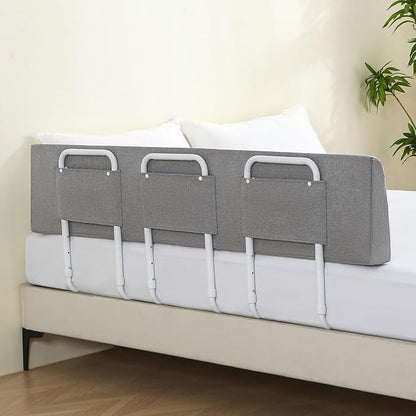Bed Guard Rail for Toddlers, 59inch Foam Padded Side Rail for Queen King Twin Full Size Bed, Bedrail for Toddler, Kids Cosleep Bed Railing