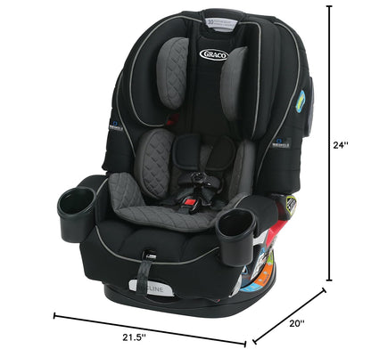 Graco® 4Ever DLX 4 in 1 Car Seat | Infant to Toddler Car Seat, Maven, Adaptable for 10 Years of Use, Size: 20x21.5x24 Inch