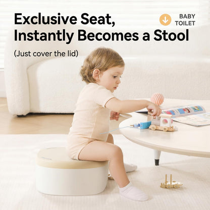 Toddler Toilet Potty Chair for Toddlers 1-7, Kids Potty Training Seat, 3-in-1 Potty Chair for kids Portable Removable Seat with Sturdy Step Stool, Standalone Potty Chair for Toddlers