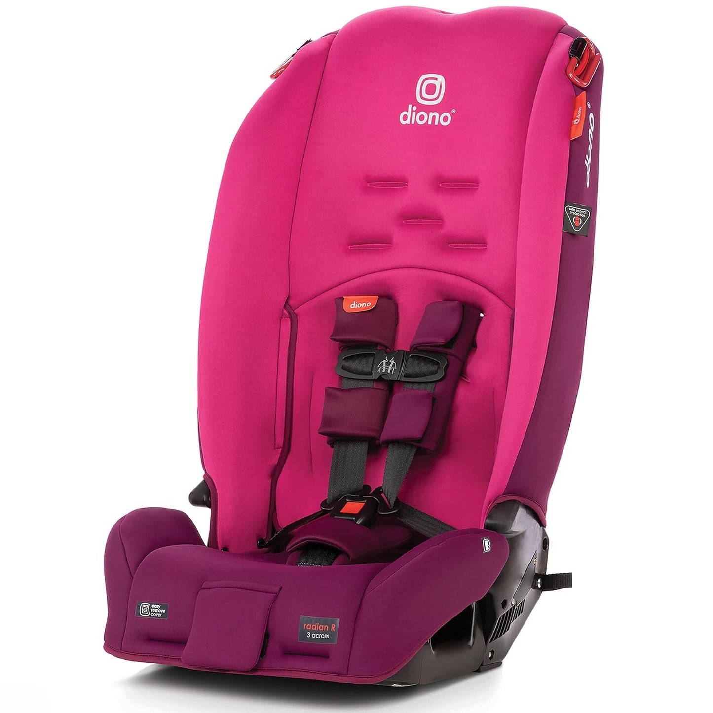 Diono Radian 3R, 3-in-1 Convertible Car Seat, Rear Facing & Forward Facing, 10 Years 1 Car Seat, Slim Fit 3 Across, Jet Black