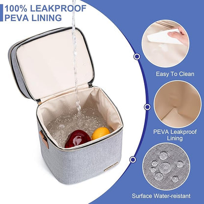 Breastmilk Cooler Bag with Ice Pack Fits 6 Baby Bottles Up to 9 Ounce