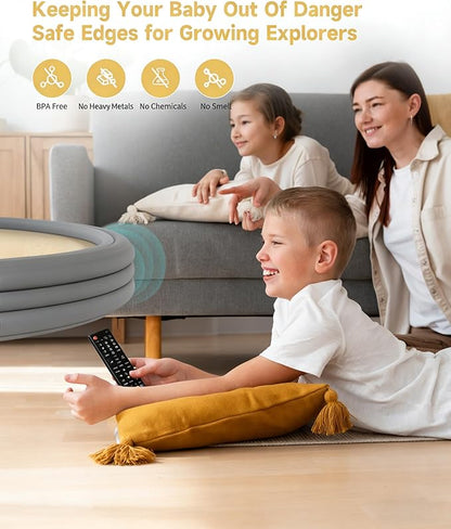 7.9''W Extra-Wide Edge Protector, 6.56FT 0.47''Th Baby Proofing Corner Guards, Safety Furniture Bumper, Pre-Taped, Thick Soft Rubber Foam Padding for Fireplace Table Stair Cabinet (Grey)
