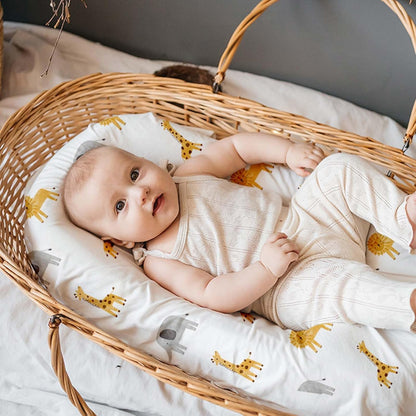 Bedside Sleeper Bassinet Fitted Sheets 20 x 33, 3 Pack Baby Delight Beside Me Dreamer,Babybond,Jimglo,koola,cowiewie,fodoss, Dream On Me Baby Square Bassinet, Pink Animal