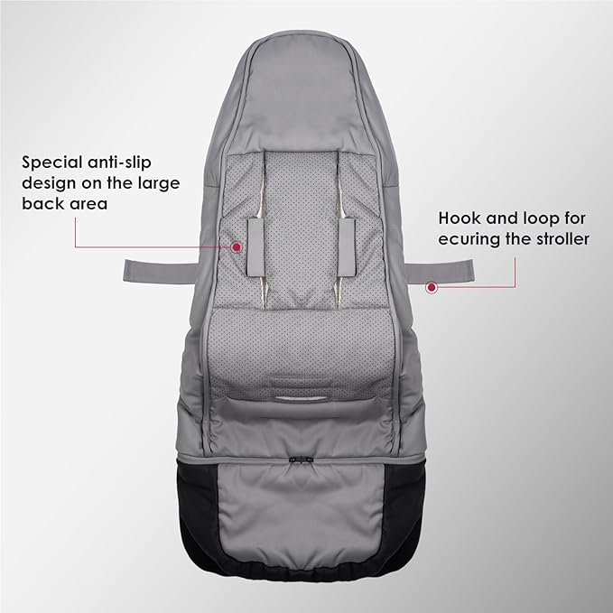 Universal, Weather-Proof, Warm Stroller Footmuff | Extendable Winter Cover | Adjustable Buckle | Stroller Bunting Bag | CosyDiary Stroller Accessories | Stroller Cover