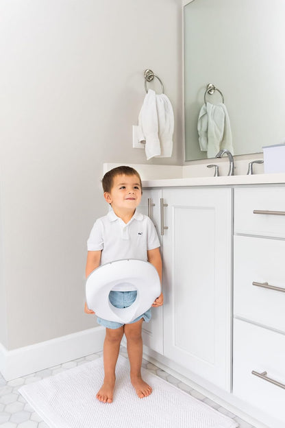 Ubbi Multi-Use Potty and Utility Hook, No Hardware Or Installation Needed, Durable and Sturdy to Hang Over Toilet Tank Or Door, Polypropylene, White