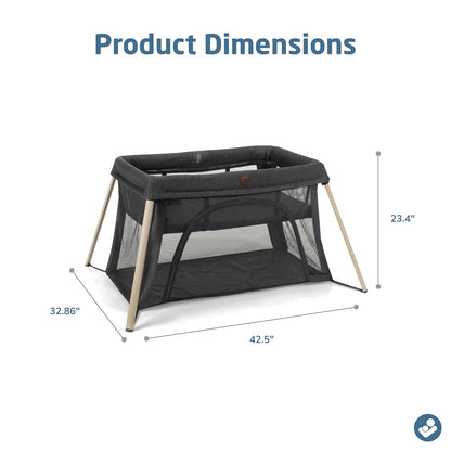 Maxi-Cosi Calao Travel Playard, Infant Bassinet, Toddler Playpen, Portable, Lightweight, Foldable, Easy Setup, with Carry Bag, Breathable Mesh, Truffle