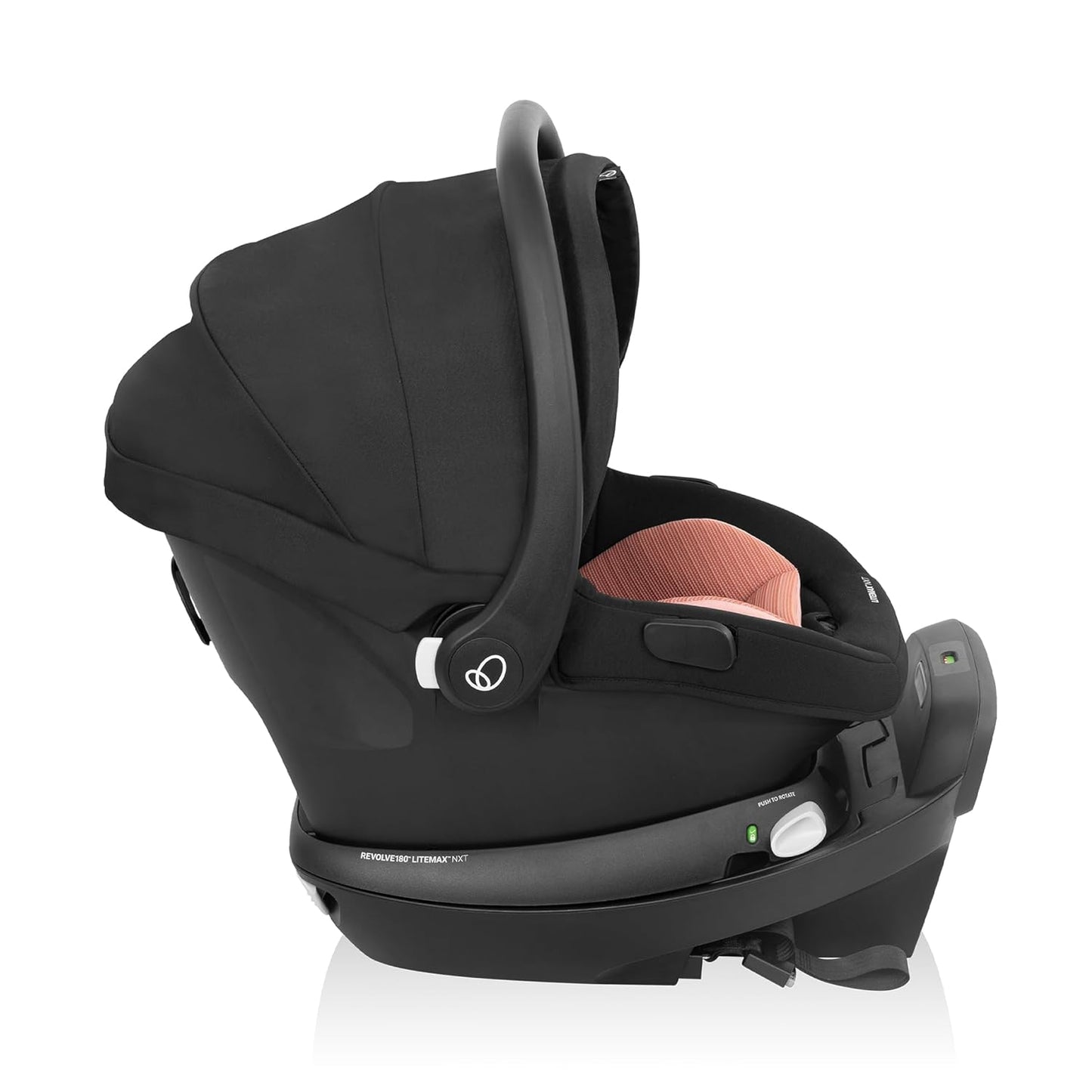 Evenflo Revolve180 LiteMax NXT Rotating Rear-Facing Lightweight Preemie and Infant Car Seat 3-30lbs. with SensorySoothe. Easy Install with Base (Agate Purple)