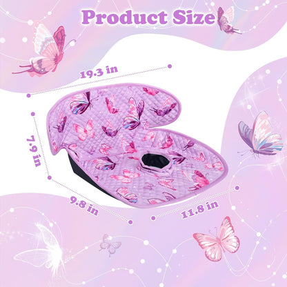 Babenest Car Seat Potty Protector Cover -Waterproof Carseat Training Liner for Baby &Toddler Shower Gift, Dry Piddle Pee Pad with Fun Designs for Strollers & Infant Car Seats (2pcs Pink)