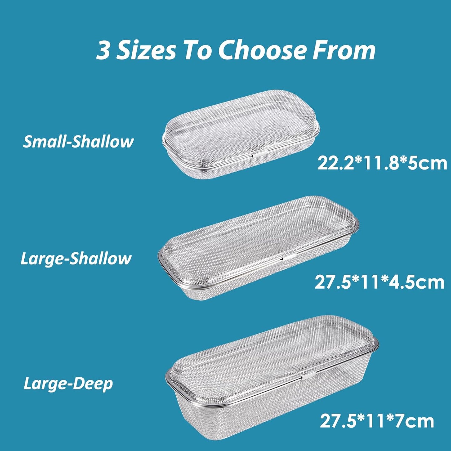 Stainless Steel Dishwasher Basket for Utensils - 18/8 Food-Grade, Custom Fit Size Secure Hold Design Prevents Slipping | Food-Grade Metal & 10-Mesh Drying Tech