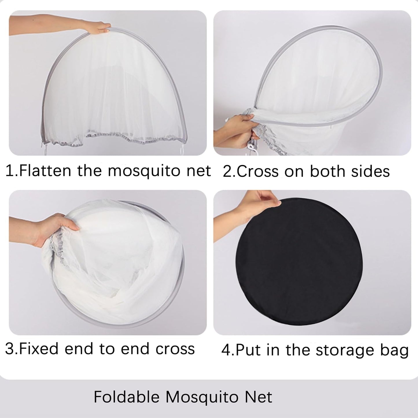 Akiky Portable Bassinet Bedside Sleeper Cover Semi-Sunshade Mosquito Net for Baby Infant Bed Sleeper Cover Mesh Net with Zip-up Window(Gray)