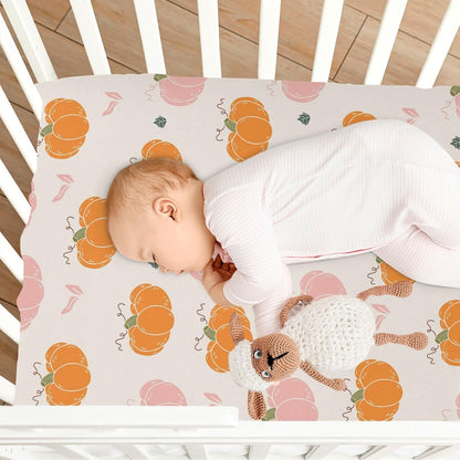 Fitted Crib Sheets Cactus and Floral Stretchy Portable Playard Sheets for Baby Toddler, Breathable Soft Mini Crib Mattress 52 x 28 in for Boys and Girls