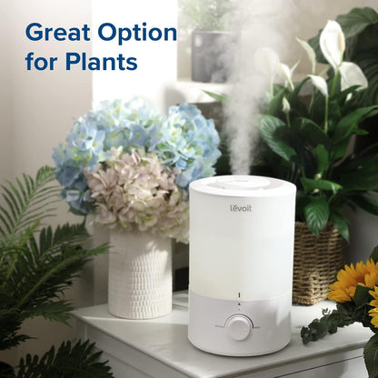 LEVOIT Dual 200S Smart Humidifiers for Bedroom, Top Fill, Customize Humidity for Home, Baby Nursery & Plants with Humidistat, Essential Oil Diffuser, Schedule, Timer, APP & Voice Control, 3L, Blue