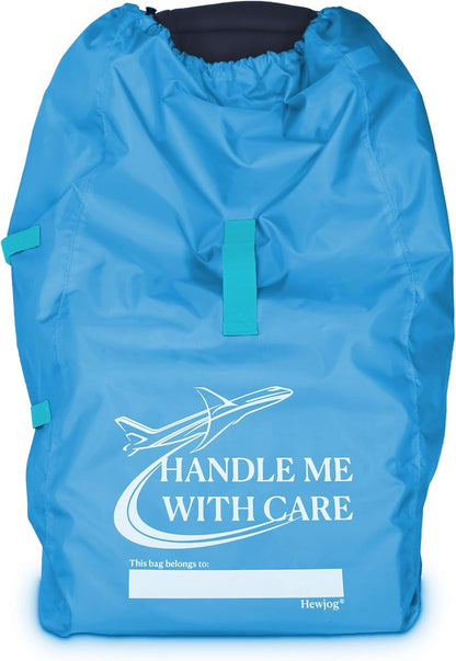 Car Seat Travel Bag for Airplane, Carseat Cover for Air Travel for Infant Carriers Booster Convertible, Black