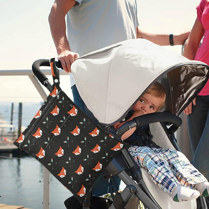 visesunny Bright Human Skull 2Pcs Wet Bag with Zippered Pockets Washable Reusable Roomy Diaper Bag for Travel,Beach,Daycare,Stroller,Diapers,Dirty Gym Clothes,Wet Swimsuits,Toiletries