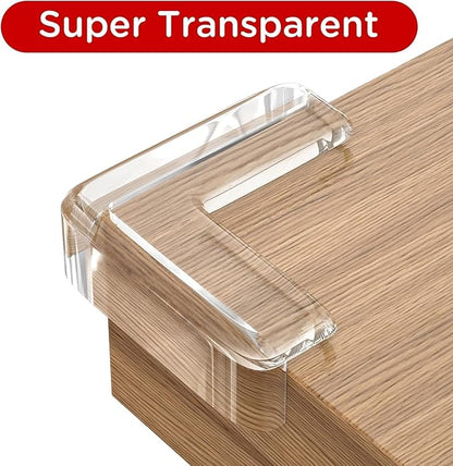 Corner Protector Baby Proofing,Clear Corner Protectors,Furniture Corner Guard & Edge Safety Bumpers, 16.4(5M) Soft Edge Protector with Upgraded Pre-Taped Strong Adhesive for Furniture&Sharp Corners