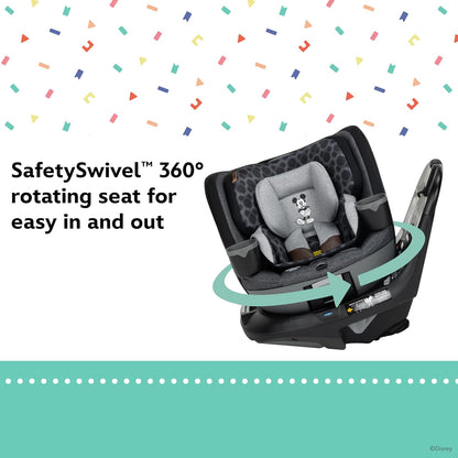 Disney Baby Turn and Go 360 Rotating All-in-One Convertible Car Seat, Vintage Mickey Mouse