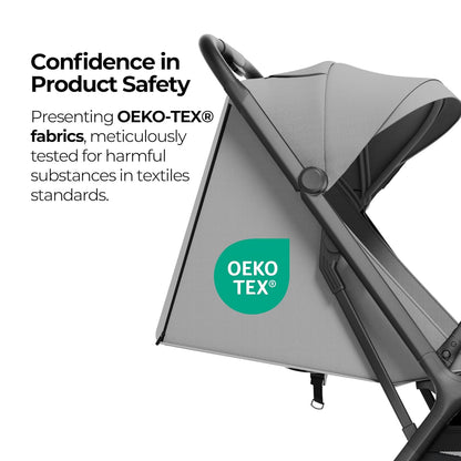 MAMA & BABY Packa Compact Travel Stroller – Lightweight, One-Hand Auto Folding, Portable & Lie-Flat Baby Stroller, Newborns and Toddlers Stroller with UPF 50+ Canopy & Mesh Ventilation