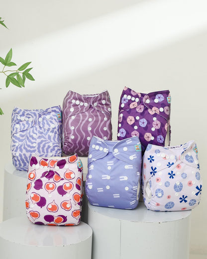 ALVABABY 12pcs Microfiber Inserts,Soft Cloth Diaper Liner,3-Layer Absorbent Inserts,Reusable for Baby Cloth Diapers 12T