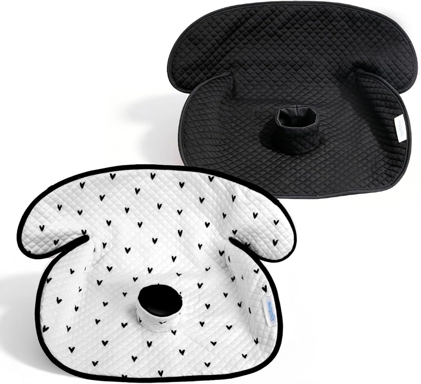 2 Pack Waterproof Baby Piddle Pads Carseat Potty Training Car Seat Protector, Waterproof Infant Car Seat Liner Cover to Prevent Pee, Leakproof and Washable (Red Flower)