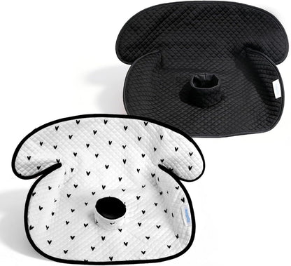 2 Pack Waterproof Baby Piddle Pads Carseat Potty Training Car Seat Protector, Waterproof Infant Car Seat Liner Cover to Prevent Pee, Leakproof and Washable (Red Flower)