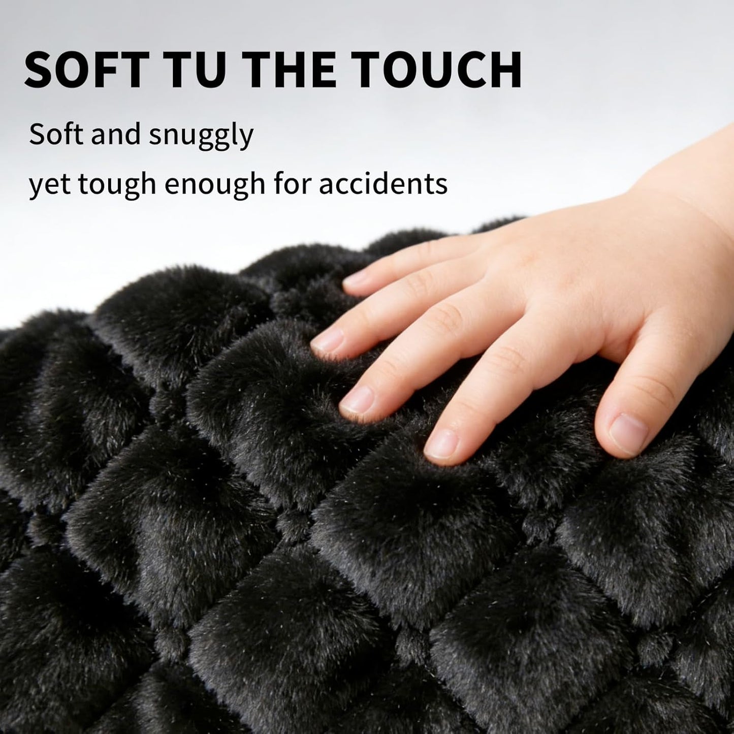 Wonderkin 2-Pack Potty Training Car Seat Protector, Waterproof Car Seat Liner, Non-Slip Leak-Proof Piddle Pads,Washable Cover Fits Car Seats Strollers Bouncers, Ages 6 Months to 4 Years (Grey + Black)