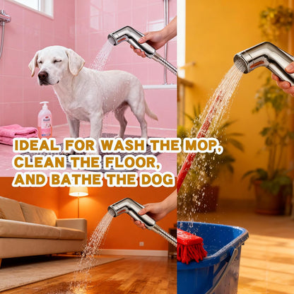 Toilet Sprayer Handheld Jet Spray Portable Sprayers Hand Held Non Electric Fresh Water Personal Hygiene Sprayer for Bathroom Pet Wash Cloth Diaper Cleaning Universal Fit Durable Leak Proof