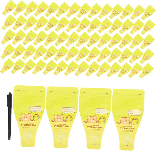 SOIMISS 120pcs Baby Milk Powder Dispenser Travel Pouch - Disposable Pre-Sealed Formula Powder Bag - Leakproof Food Storage Container For Outdoor Use