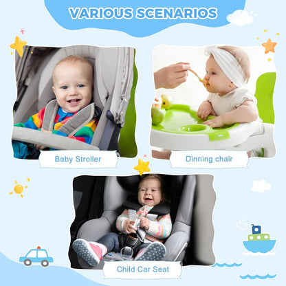 Car Seat Protector for Potty Training, 2 Pack Waterproof CarSeat Liner Toilet Training for Baby Infant Toddler, Dry Seat Piddle Pads Cover for Strollers (Gray)