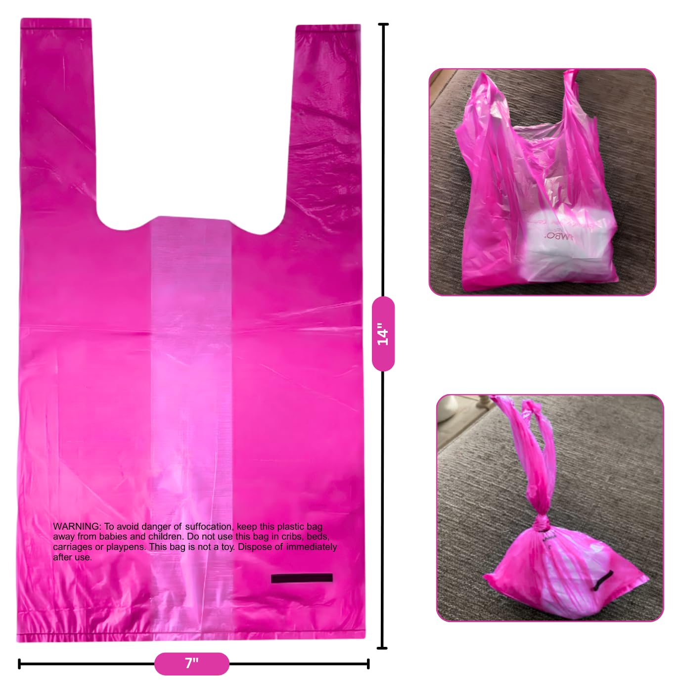 Baby Disposable Diaper Sacks (500 ct.) Fresh Baby Powder Scented Bulk Easy-Tie Diaper Sacks Nursery Trash Bags Dog Poop Bags Cat Litter Waste Bags Sanitary Pads Disposal Bags (500 Bags, Blue)