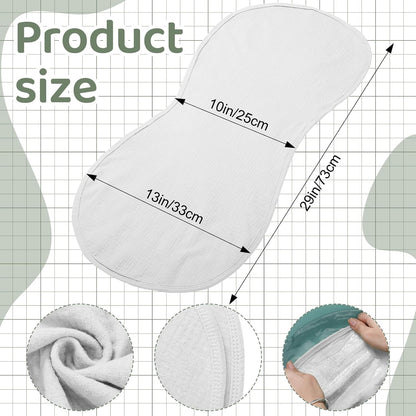 Hahafelt 3 Pcs Changing Pad Liners Fits in Peanut Shape Changing Pad Waterproof Diaper Mats Organic Cotton Peanut Mats are Warm on Baby's Back, Washable Reusable (Starry Style,Multicolor)