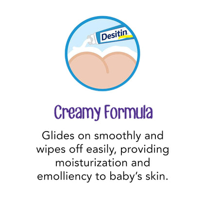 Desitin Daily Defense Baby Diaper Rash Cream with Zinc Oxide to Treat, Relieve & Prevent diaper rash, Hypoallergenic, Dye-, Phthalate- & Paraben-Free, 4 oz